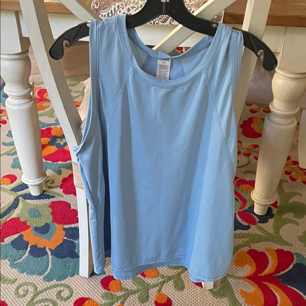 Light Blue Sleeveless Women's Top